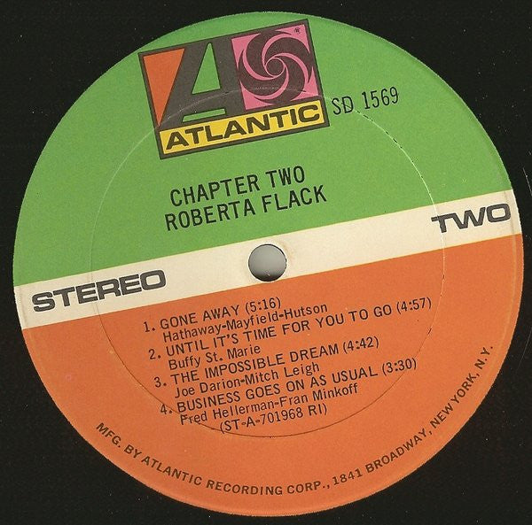 Roberta Flack : Chapter Two (LP, Album, RI )