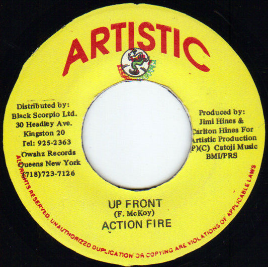 Action Fire : Up Front (7")