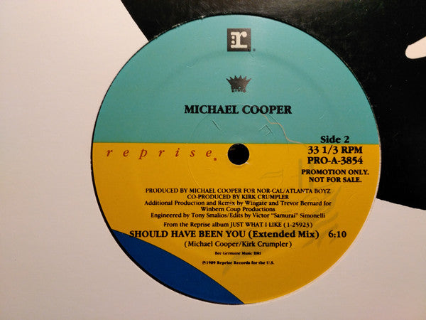 Michael Cooper : Should Have Been You (Extended Mix) (12", Promo)