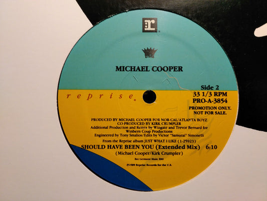 Michael Cooper : Should Have Been You (Extended Mix) (12", Promo)
