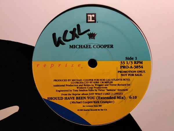Michael Cooper : Should Have Been You (Extended Mix) (12", Promo)
