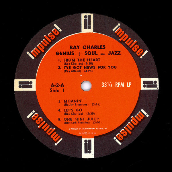 Ray Charles : Genius + Soul = Jazz (LP, Album, Mono, Gat)