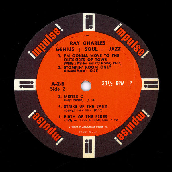 Ray Charles : Genius + Soul = Jazz (LP, Album, Mono, Gat)