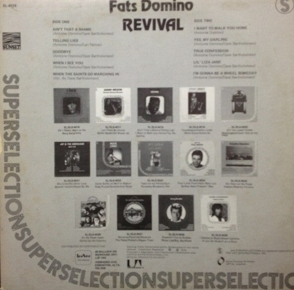 Fats Domino : Revival (LP, Comp, RE)