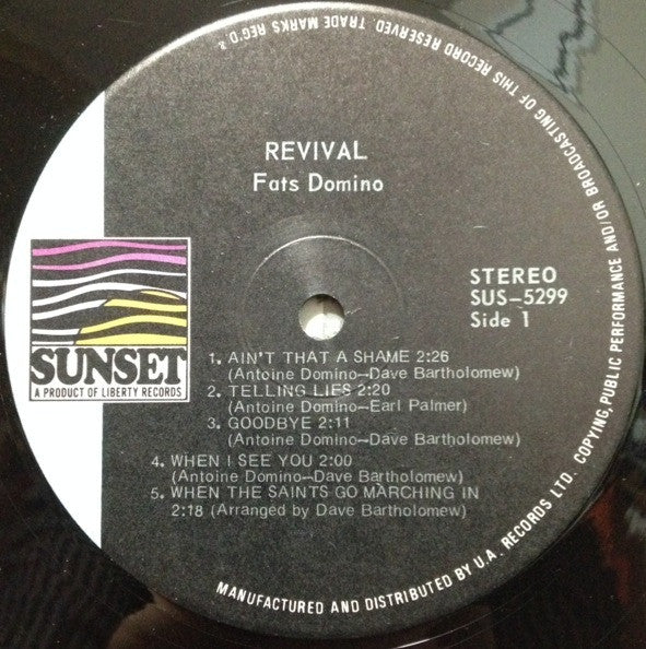 Fats Domino : Revival (LP, Comp, RE)