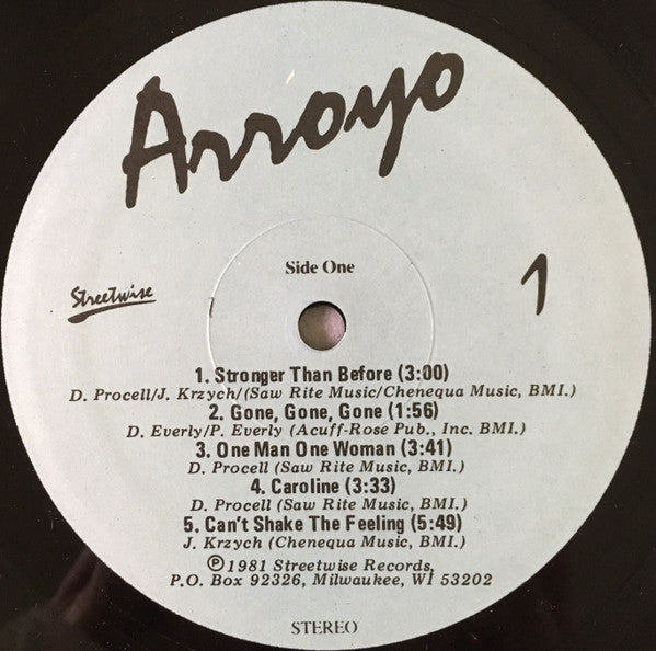 Arroyo : Arroyo (LP, Album)