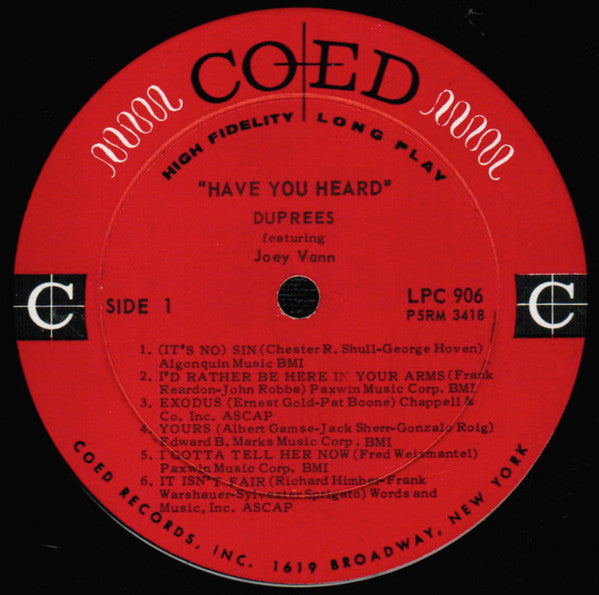 The Duprees : Have You Heard (LP)