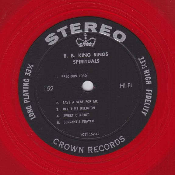 B.B. King : B. B. King Sings Spirituals (LP, Album, Red)