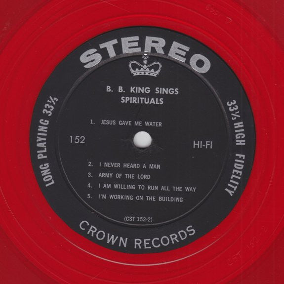 B.B. King : B. B. King Sings Spirituals (LP, Album, Red)