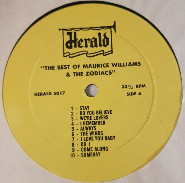 Maurice Williams & The Zodiacs : The Best Of Maurice Williams & The Zodiacs (LP, Comp)