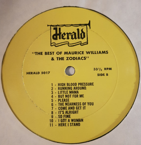 Maurice Williams & The Zodiacs : The Best Of Maurice Williams & The Zodiacs (LP, Comp)