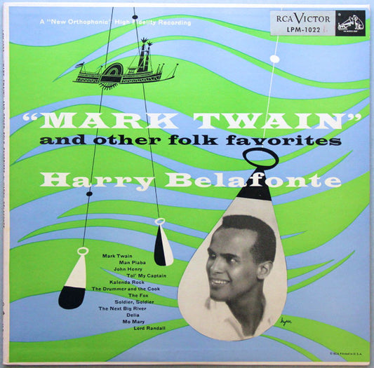 Harry Belafonte : "Mark Twain" And Other Folk Favorites (LP, Album, Ind)