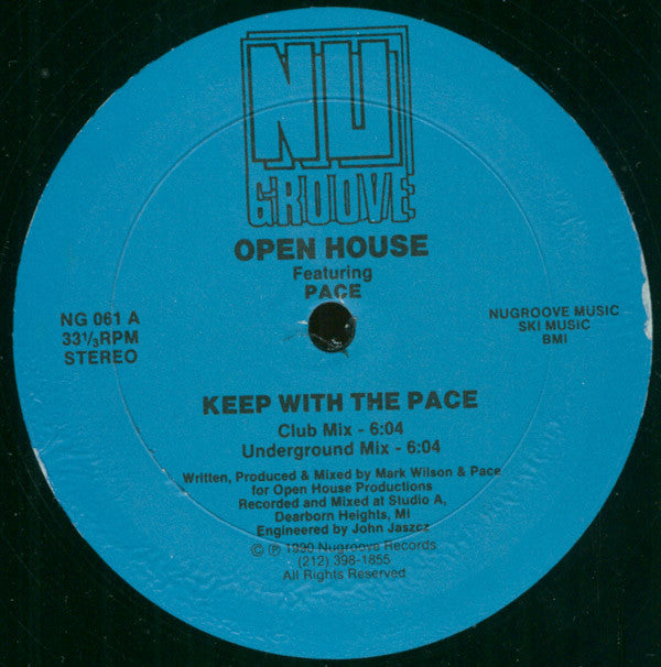 Open House Featuring Pace (2) : Keep With The Pace (12")
