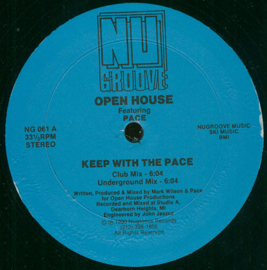 Open House Featuring Pace (2) : Keep With The Pace (12")