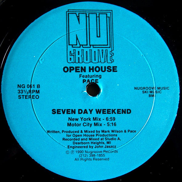 Open House Featuring Pace (2) : Keep With The Pace (12")