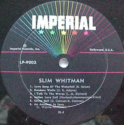 Slim Whitman : Favorites (LP)