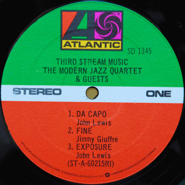 The Modern Jazz Quartet : Third Stream Music (LP, Album, RE, RI )