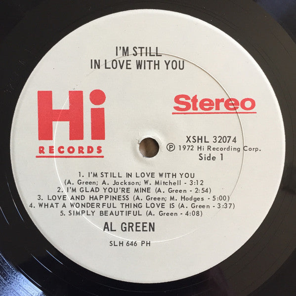 Al Green : I'm Still In Love With You (LP, Album, Club, CRC)