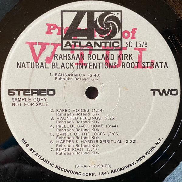 Roland Kirk : Natural Black Inventions: Root Strata (LP, Album, Promo, PR )
