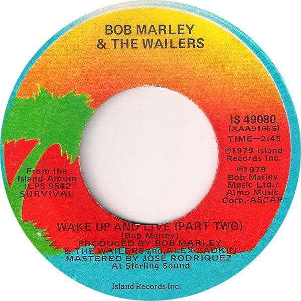 Bob Marley & The Wailers : Wake Up And Live (7", Single)