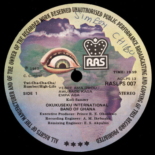 Okukuseku International Band Of Ghana : Okukuseku International Band Of Ghana (LP, Album)