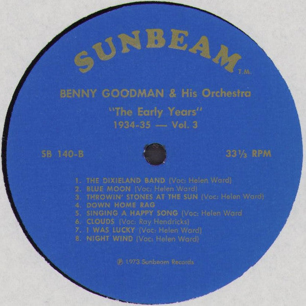 Benny Goodman And His Orchestra : The Early Years 1934-35 (LP, Comp)