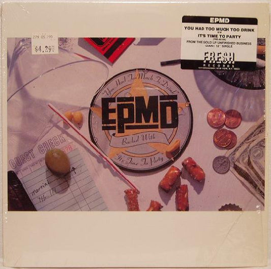 EPMD : You Had Too Much To Drink (12", Single)