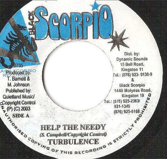 Turbulence (4) : Help The Needy (7")