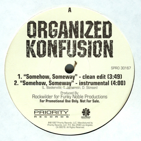 Organized Konfusion : Somehow, Someway (12", Promo)