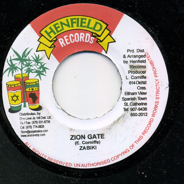 Zabiki : Zion Gate (7", Single)