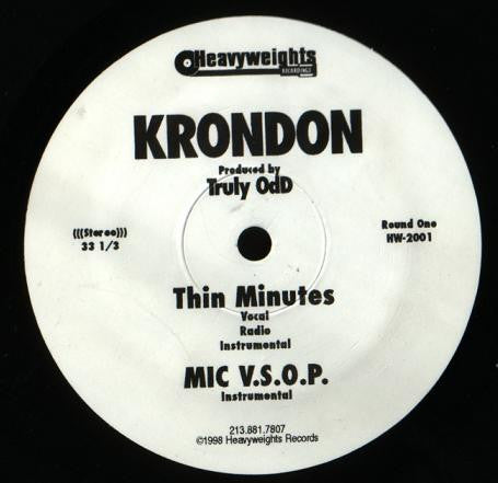 Krondon : The Rules / Thin Minutes / Mic V.S.O.P. (12")