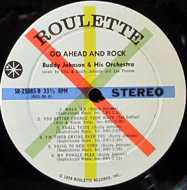 Buddy Johnson And His Orchestra : Go Ahead & Rock Rock Rock (LP, Album)