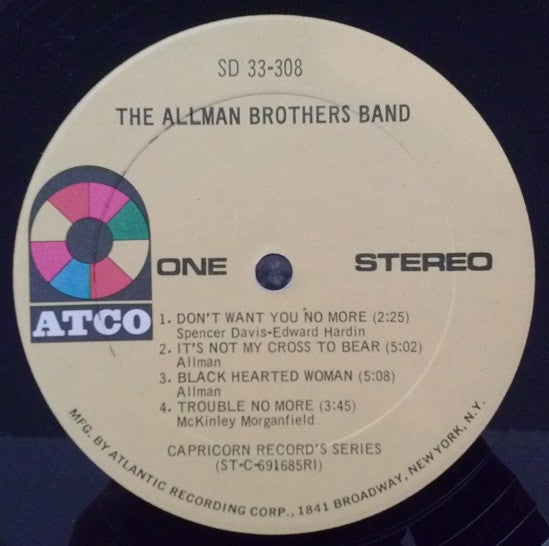 The Allman Brothers Band : The Allman Brothers Band (LP, Album, Phi)