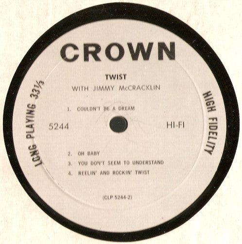 Jimmy McCracklin : Twist (LP, Album, Mono, RE)