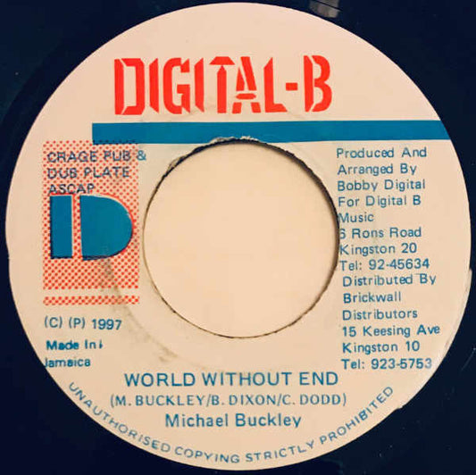 Michael Buckley (2) : World Without End (7")