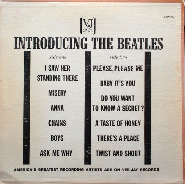 The Beatles : Introducing... The Beatles (LP, Album, Mono, Mon)
