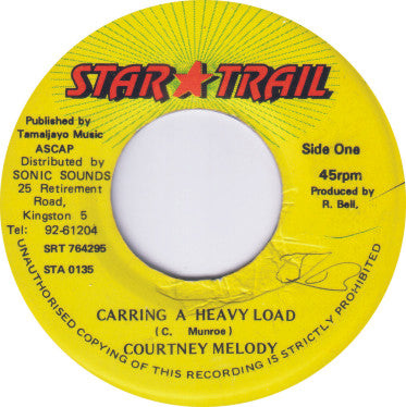 Courtney Melody : Carring A Heavy Load (7")
