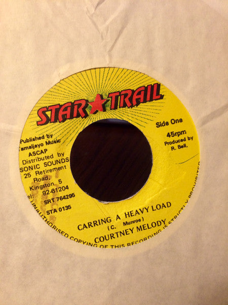 Courtney Melody : Carring A Heavy Load (7")