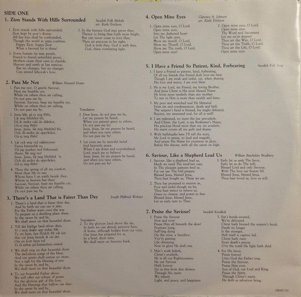 The Gustavus Choir, Karle Erickson : Favorite Swedish Hymns Vol. II (LP, Album)