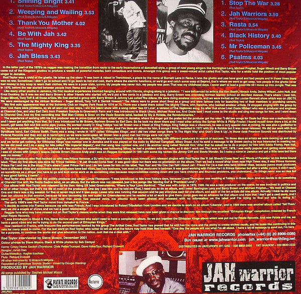 Jah Warrior Presents Rod Taylor : Shining Bright (LP)