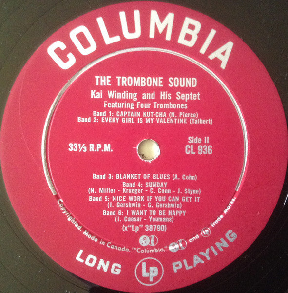 Kai Winding And His Septet : The Trombone Sound (LP, Album, Mono)