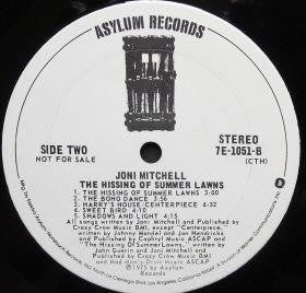 Joni Mitchell : The Hissing Of Summer Lawns (LP, Album, Promo, Gat)