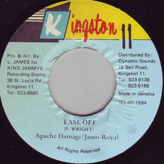 Apache Damage, Jamo Royal : Ease Off (7", Single)