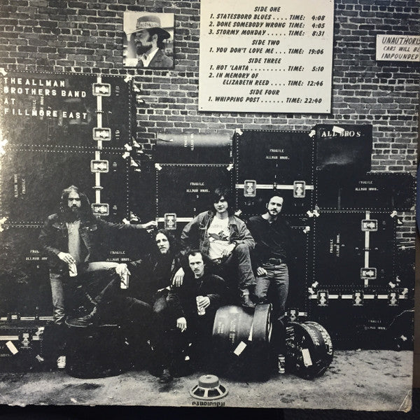 The Allman Brothers Band : The Allman Brothers Band At Fillmore East (2xLP, Album, SP )