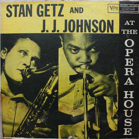 Stan Getz And J.J. Johnson : At The Opera House (LP, Album, Mono, Ter)