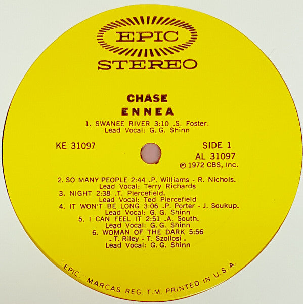 Chase (5) : Ennea (LP, Album, Pit)