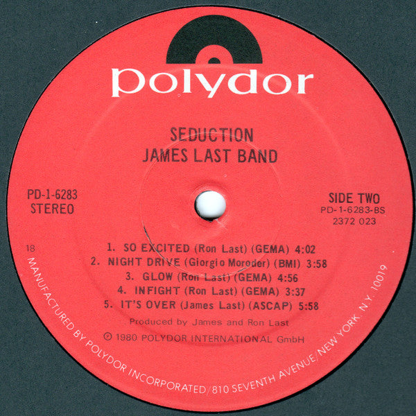 James Last Band* : Seduction (LP, Album, 18)