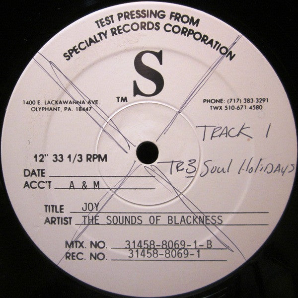 Sounds Of Blackness : Joy (2x12", Single, TP)