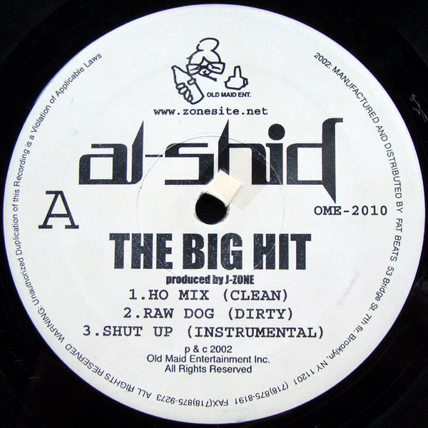 Al-Shid : The Big Hit / M.A.T.H. (12")