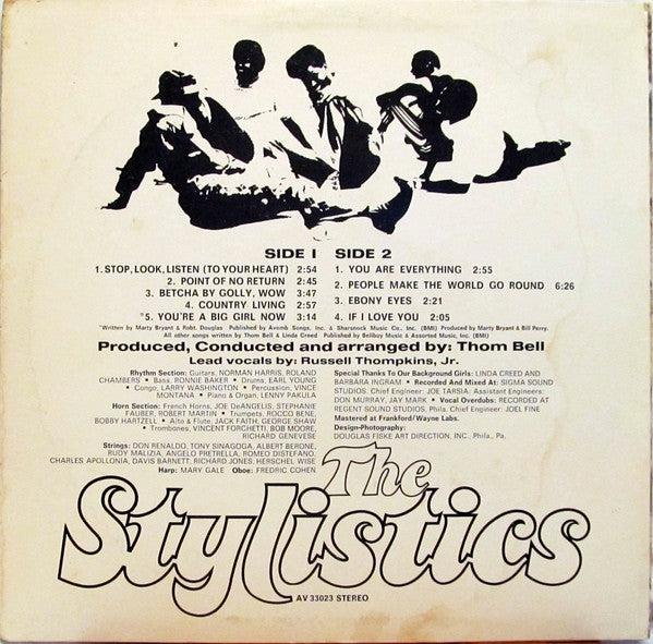 The Stylistics : The Stylistics (LP, Album, Ame)